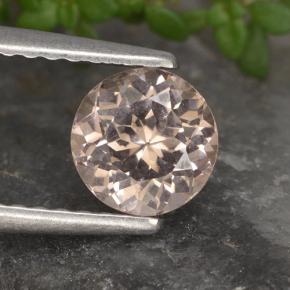 Granato malese Rosa Molto Chiaro naturale da 0.98 ct, Taglio rotondo, VS