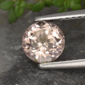 Granato malese Rosa Molto Chiaro naturale da 0.98 ct, Taglio rotondo, VS