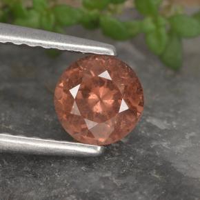 Granato malese naturale rosa da 0,61 ct, taglio rotondo, VS