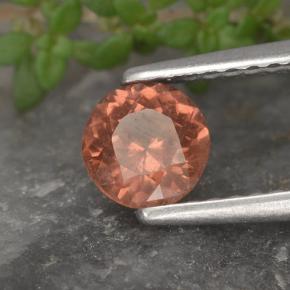 Granato malese naturale rosa da 0,61 ct, taglio rotondo, VS