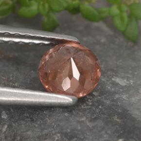 Granato malese naturale rosa da 0,61 ct, taglio rotondo, VS