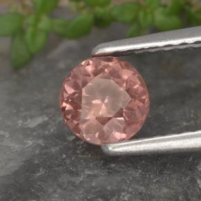Granato malese naturale rosa da 0,79 ct, taglio rotondo, VS