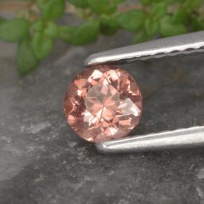 Granato malese Rosato naturale da 0.46 ct, Taglio rotondo, VS