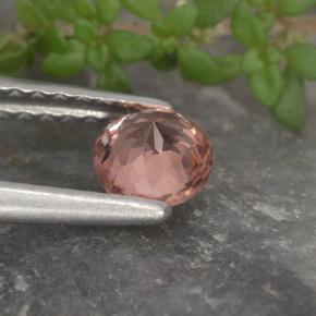 Granato malese Rosato naturale da 0.46 ct, Taglio rotondo, VS