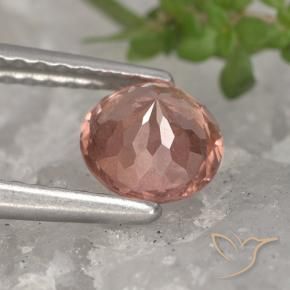 Granato malese Pompelmo Rosa naturale da 0.88 ct, Rotondo, VS