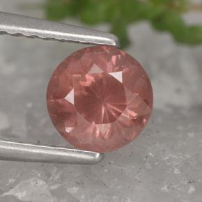Granato malese naturale rosa da 1,00 ct, taglio rotondo, VS