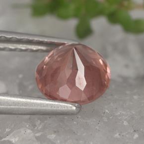 Granato malese naturale rosa da 1,00 ct, taglio rotondo, VS