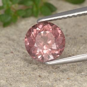 Granato malese naturale rosa da 1,61 ct, taglio rotondo, VS