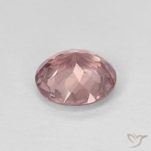 Granato malese rosa pesca naturale da 1.40 ct, Taglio rotondo, VS
