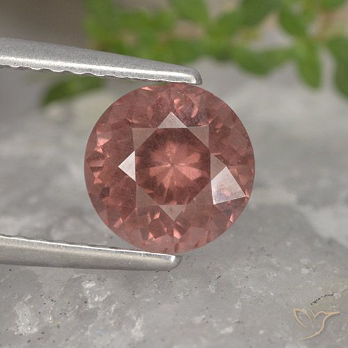 Granato malese naturale rosa da 1,62 ct, taglio rotondo, VS