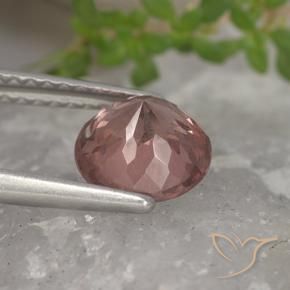 Granato malese naturale rosa da 1,62 ct, taglio rotondo, VS