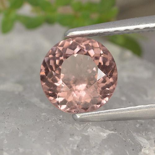 Granato malese naturale rosa da 1,29 ct, taglio rotondo, VS