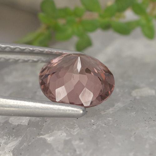 Granato malese naturale rosa da 1,29 ct, taglio rotondo, VS