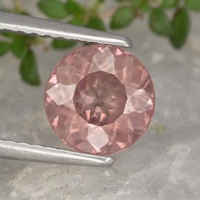Granato malese naturale rosa da 1,50 ct, taglio rotondo, VS