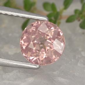 Granato malese naturale rosa da 1,44 ct, taglio rotondo, VS