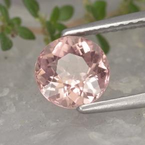 Granato malese naturale rosa da 1,44 ct, taglio rotondo, VS