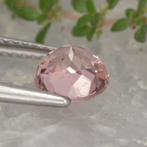 Granato malese naturale rosa da 1,44 ct, taglio rotondo, VS