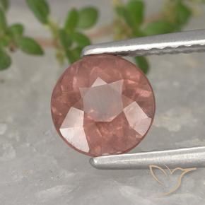 Granato malese Rosa medio naturale da 1.34 ct, Rotondo, VS