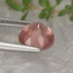 Granato malese Rosa medio naturale da 1.34 ct, Rotondo, VS