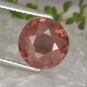 Granato malese Rosa arancione naturale da 2.24 ct, Taglio rotondo, VS