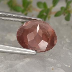 Granato malese Rosa arancione naturale da 2.24 ct, Taglio rotondo, VS