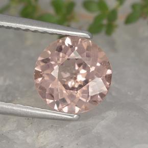 Granato malese Rosa arancione naturale da 1.68 ct, Taglio rotondo, VS