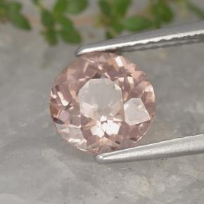 Granato malese Rosa arancione naturale da 1.68 ct, Taglio rotondo, VS