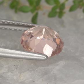 Granato malese Rosa arancione naturale da 1.68 ct, Taglio rotondo, VS