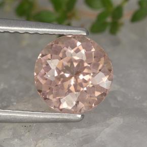 Granato malese Rosa arancione naturale da 1.44 ct, Taglio rotondo, VS