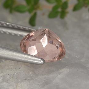 Granato malese Rosa arancione naturale da 1.44 ct, Taglio rotondo, VS