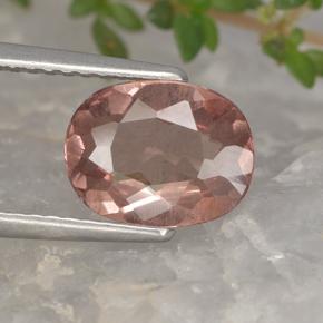 Granato malese naturale rosa da 1,67 ct, taglio ovale, VS