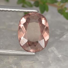Granato malese naturale rosa da 1,67 ct, taglio ovale, VS