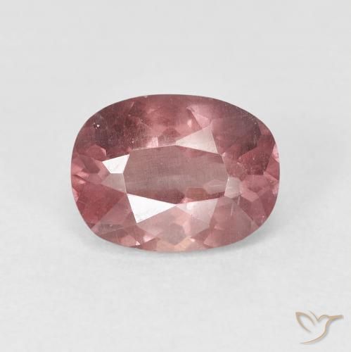 Granato malese Rosa scuro naturale da 1.71 ct, Taglio ovale, VS