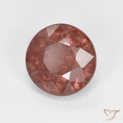 Granato malese rosa lampone naturale da 1.19 ct, Rotondo, VS