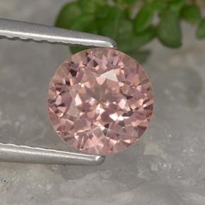 Granato malese naturale arancione da 1,34 ct, taglio rotondo, VS