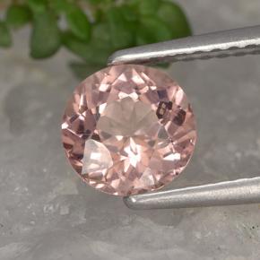 Granato malese naturale arancione da 1,34 ct, taglio rotondo, VS