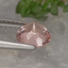 Granato malese naturale arancione da 1,34 ct, taglio rotondo, VS