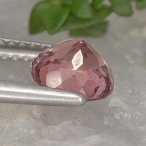 Granato malese naturale rosa da 1,44 ct, taglio rotondo, VS