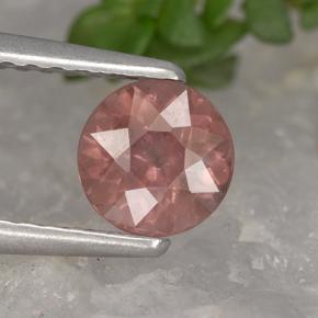 Granato malese naturale rosa da 0,83 ct, taglio rotondo, VS