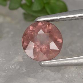 Granato malese naturale rosa da 0,83 ct, taglio rotondo, VS