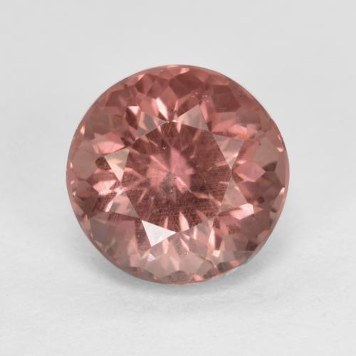 Granato malese Rosa rosa naturale da 1.27 ct, Taglio rotondo, VS