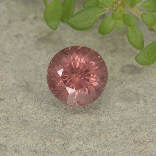 1.07ct Naturale Rosso mattone Granato malese, Rotondo, VS