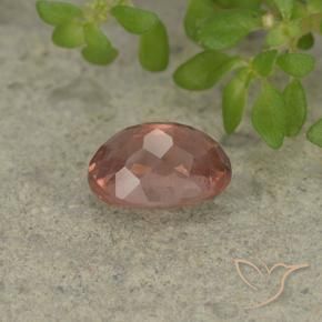 Granato malese rosa lampone naturale da 1.27 ct, Ovale, VS