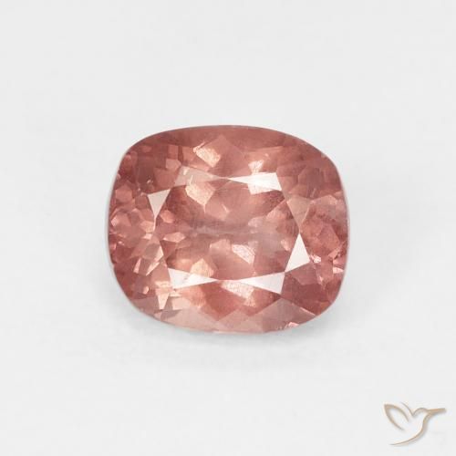 Granato malese Pompelmo Rosa naturale da 1.02 ct, Taglio a cuscino, VS