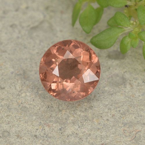 Granato malese naturale rosa da 1,29 ct, taglio rotondo, VS