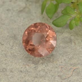 Granato malese naturale rosa da 1,29 ct, taglio rotondo, VS