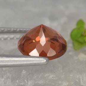 Granato malese naturale rosa da 1,41 ct, taglio rotondo, VVS-VS