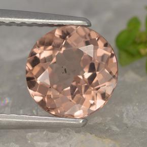 Granato malese naturale rosa da 1,74 ct, taglio rotondo, VVS-VS