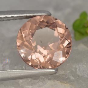 Granato malese naturale rosa da 1,74 ct, taglio rotondo, VVS-VS