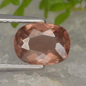Granato malese naturale rosa da 1,60 ct, taglio a cuscino, VS